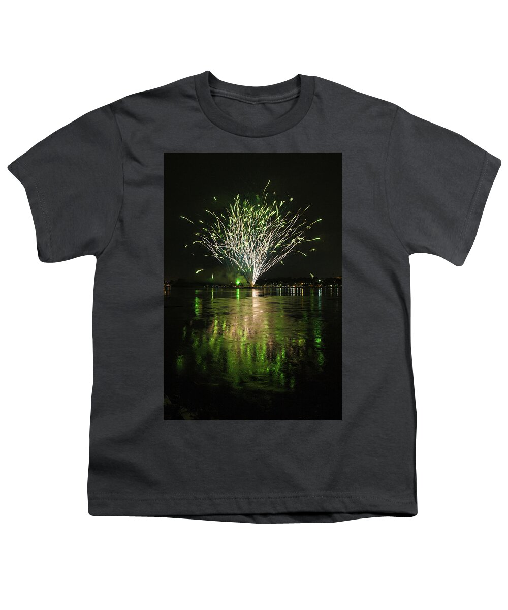 St. Charles Youth T-Shirt featuring the photograph Fireworks or a bush by Joe Kopp