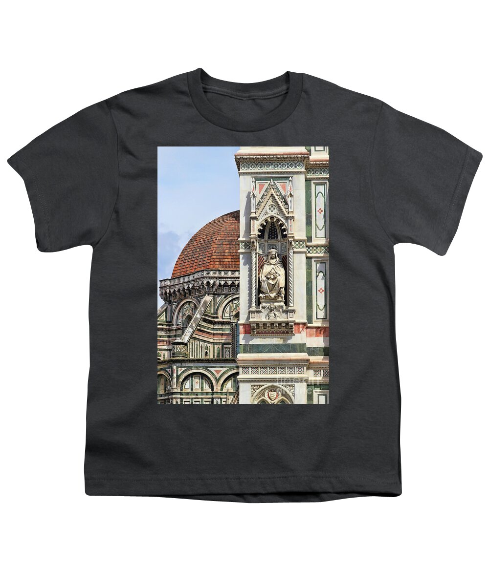 Italy Youth T-Shirt featuring the photograph Florence Duomo 9462 by Jack Schultz