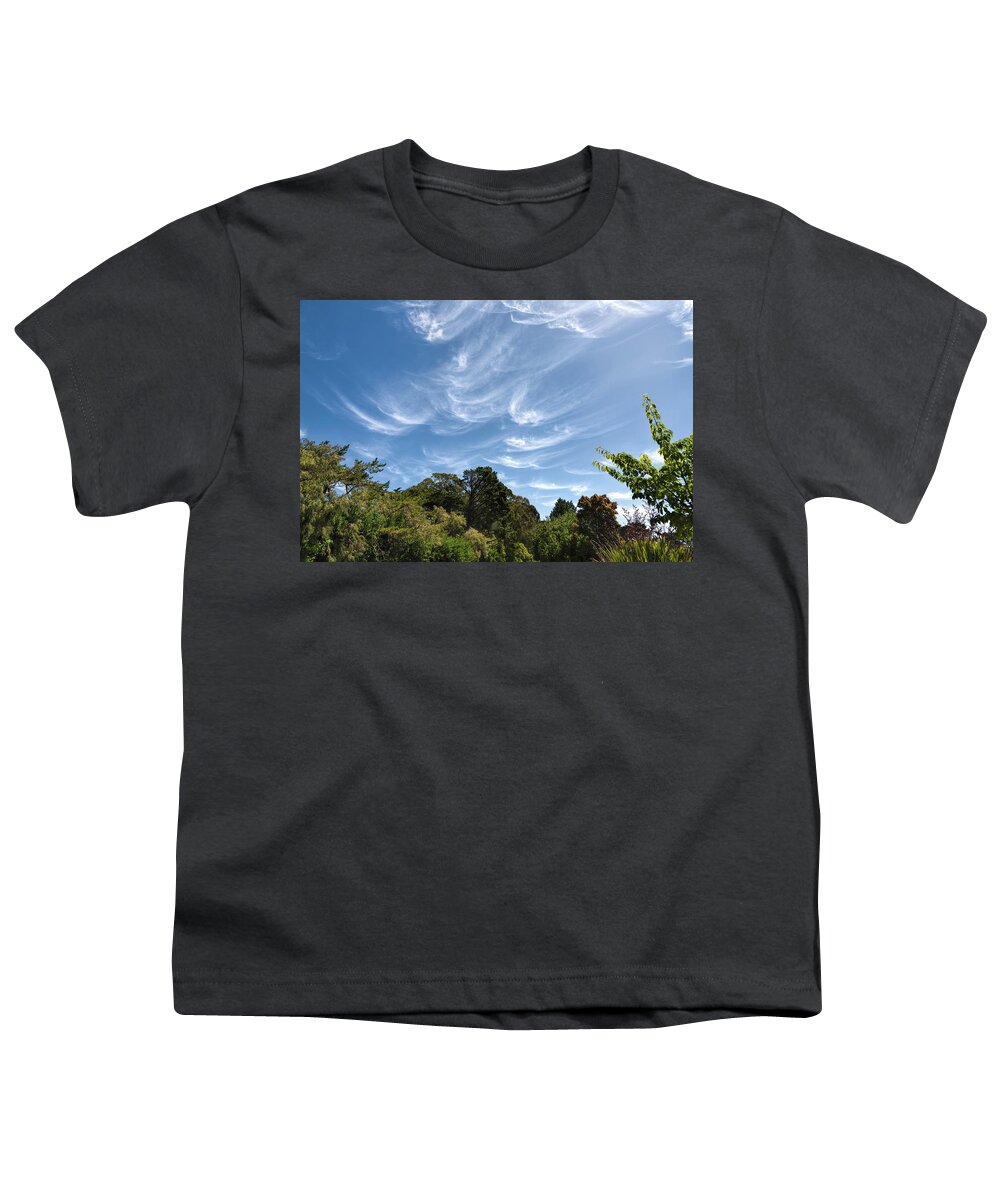 Landscape Youth T-Shirt featuring the photograph Flying Clouds by John M Bailey