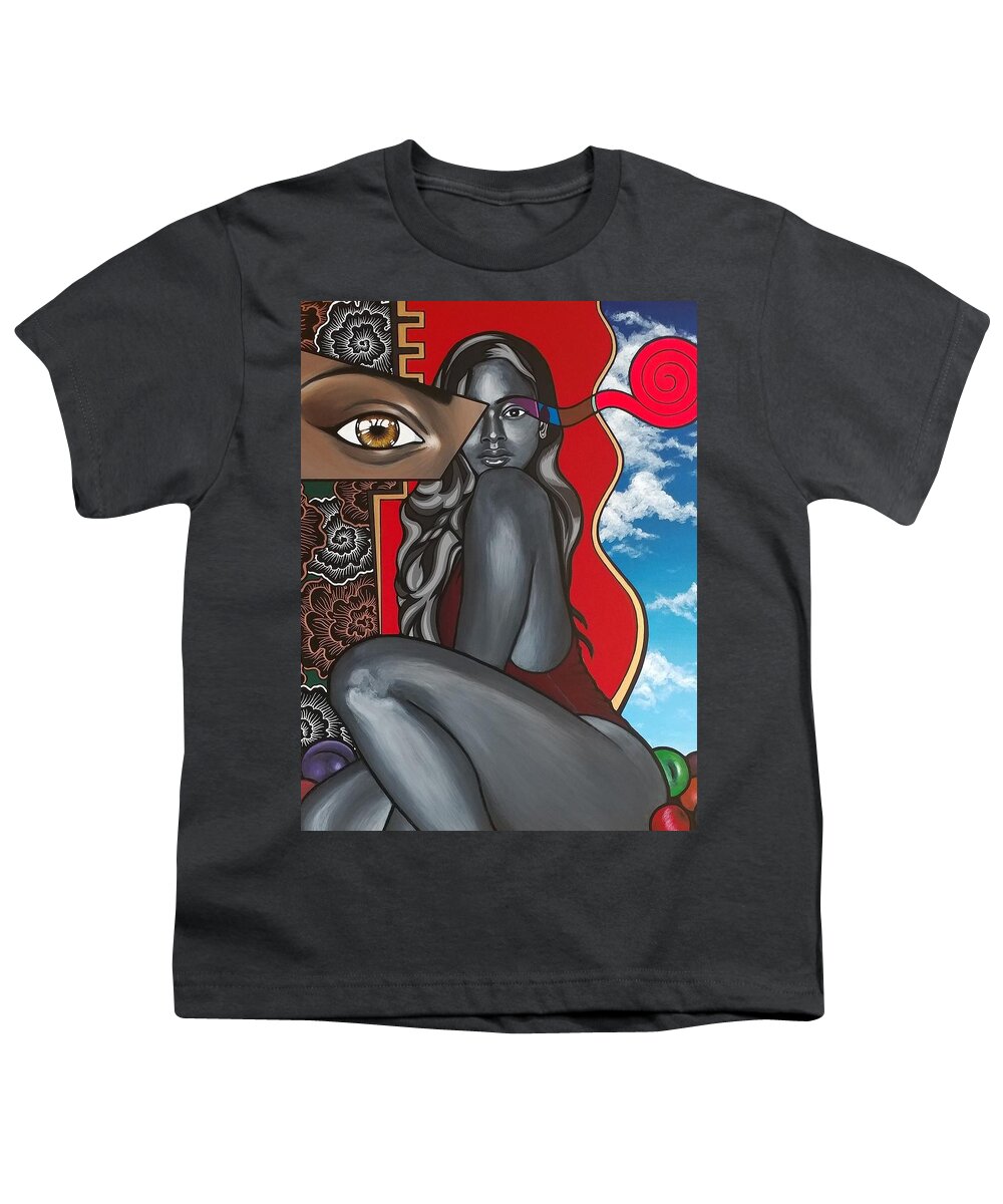Graphic Youth T-Shirt featuring the painting Forbidden by Bryon Stewart