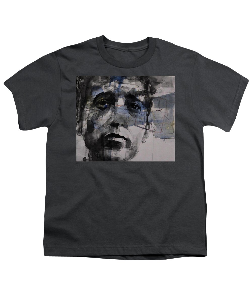 Bob Dylan Youth T-Shirt featuring the painting Forever Young by Paul Lovering