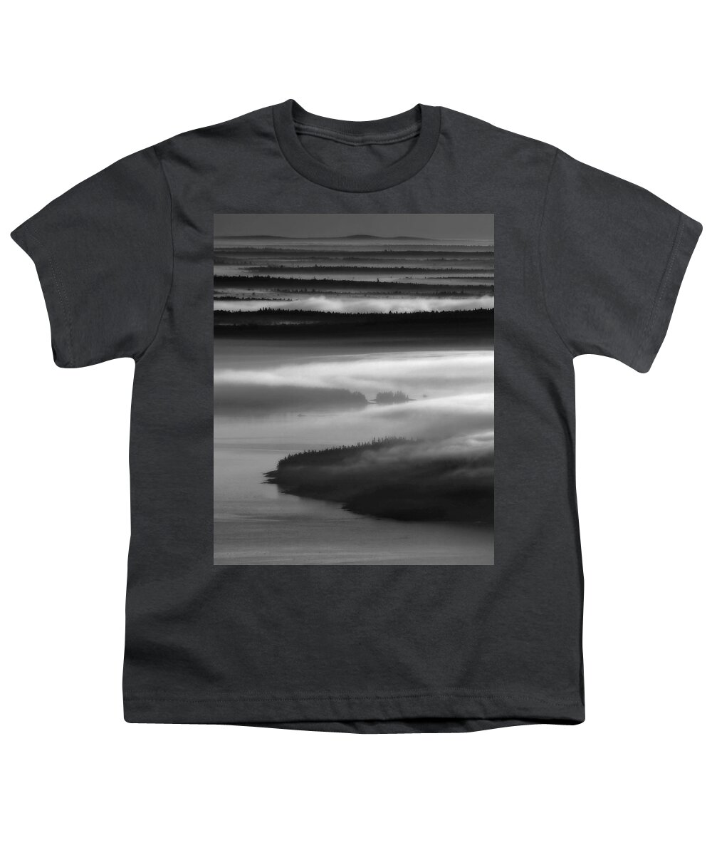 Acadia Youth T-Shirt featuring the photograph Frenchman's Bay Recursion by Neil Shapiro