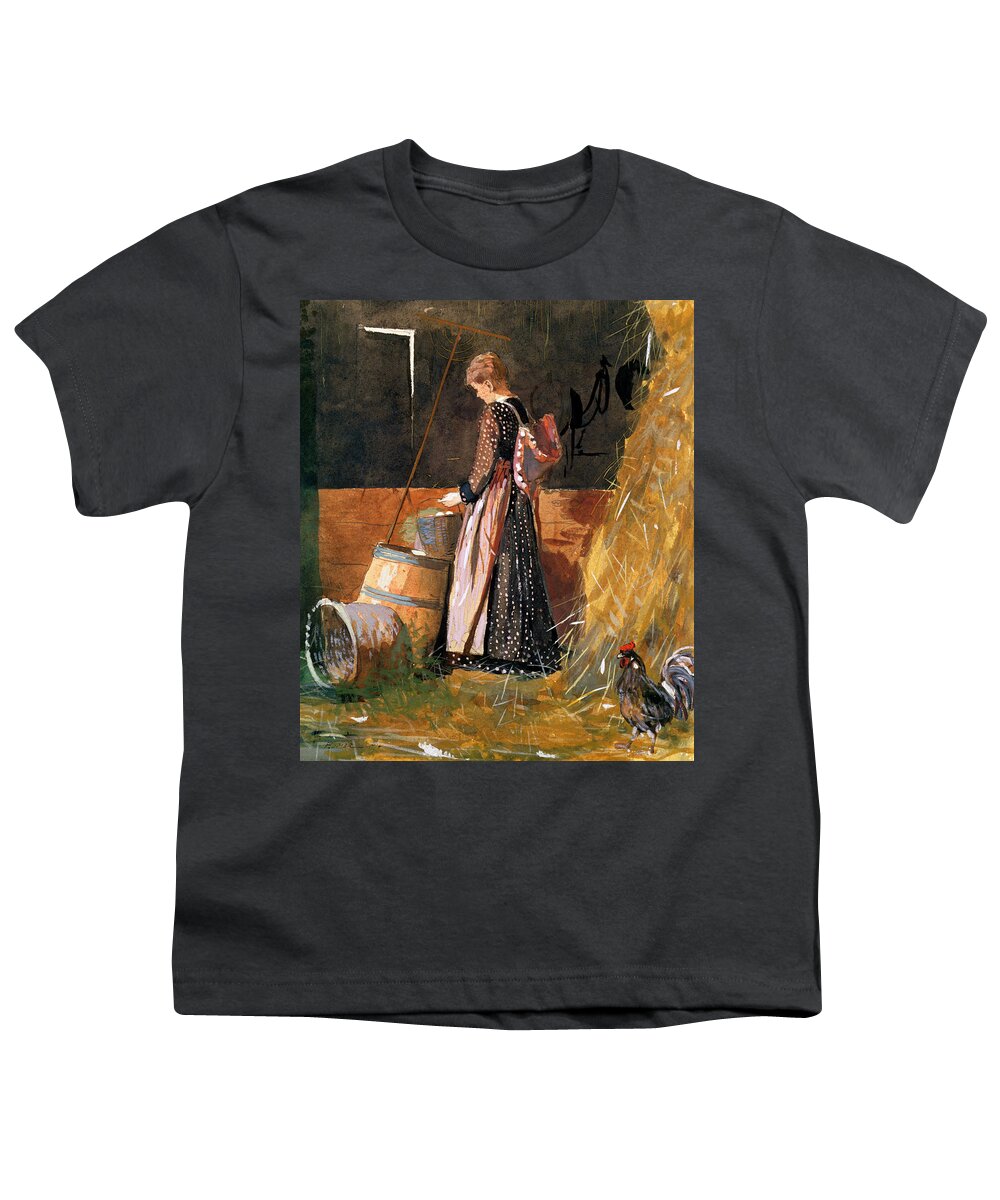 Fresh Eggs Youth T-Shirt featuring the painting Fresh Eggs by Winslow Homer