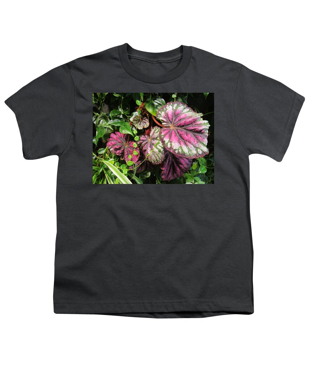 Flowers Youth T-Shirt featuring the photograph Garden Up the walls 8 by Rosita Larsson