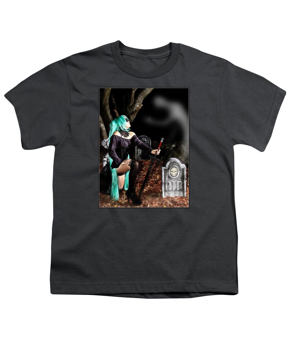 Fantasy Youth T-Shirt featuring the painting Ghostly Reunion by Jon Volden
