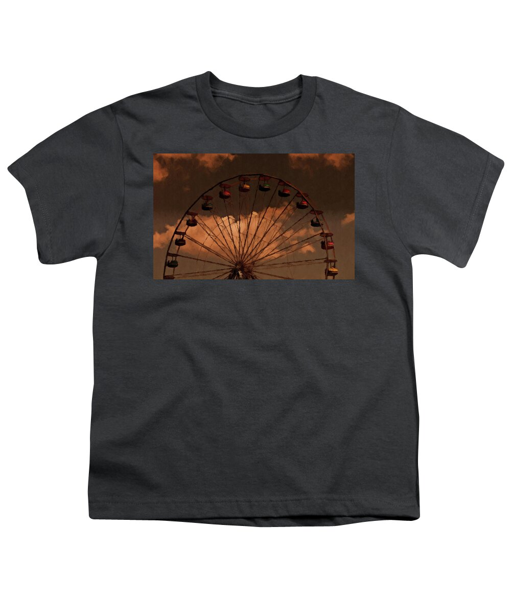 Ferris Wheel Youth T-Shirt featuring the photograph Giant Wheel by David Dehner