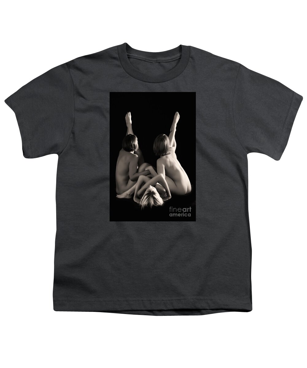 Artistic Youth T-Shirt featuring the photograph Girlfriends weave by Robert WK Clark
