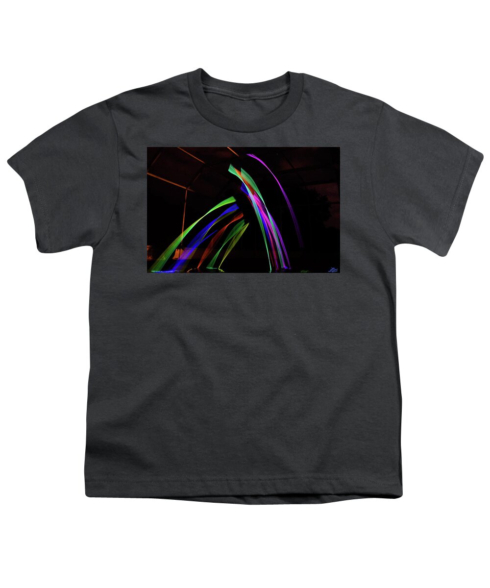 Night Youth T-Shirt featuring the photograph Glow sticks by Bradley Dever