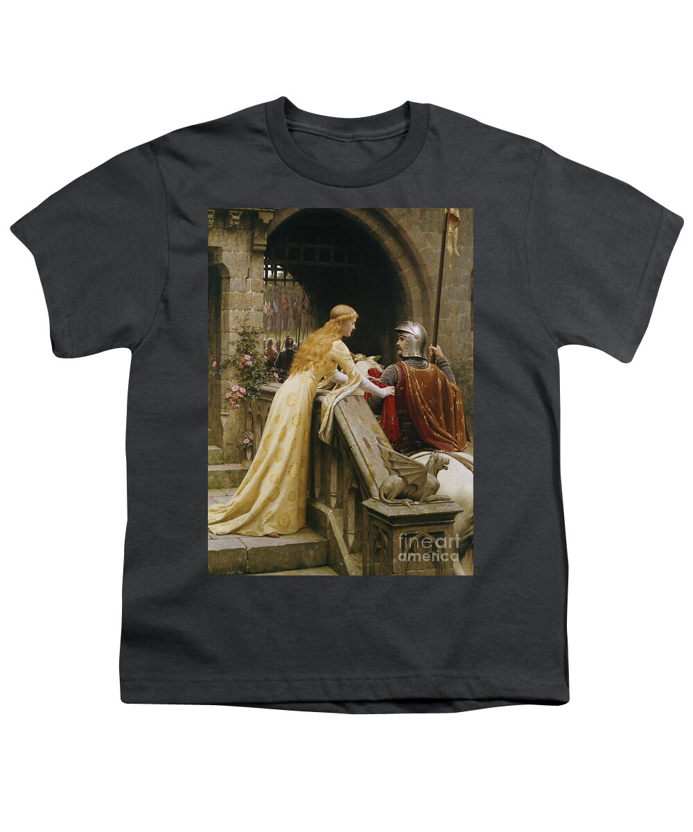 God Speed Youth T-Shirt featuring the painting God Speed by Edmund Blair Leighton