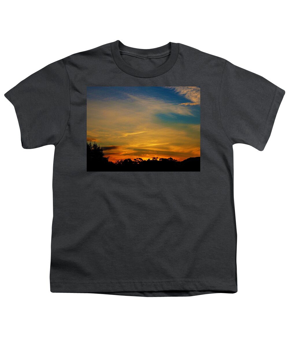 Sunset Youth T-Shirt featuring the photograph Gold Swords by Mark Blauhoefer