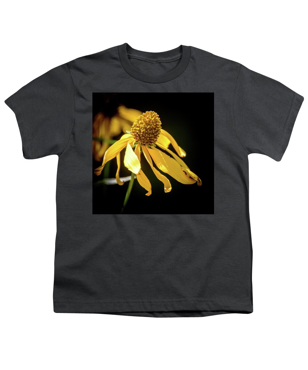 Golden Glow Youth T-Shirt featuring the photograph Golden Glow Wildflower - 2 by Debra Martz