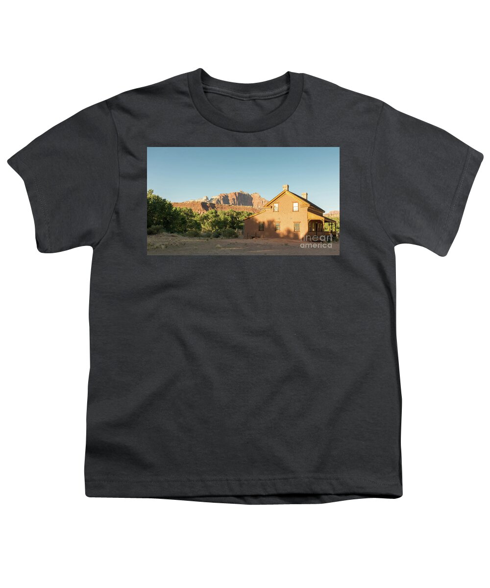 Brick House Youth T-Shirt featuring the photograph Grafton Ghost Town home by Edward Fielding