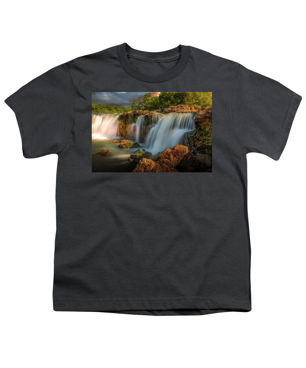 Falls Youth T-Shirt featuring the photograph Grand Falls by Allin Sorenson