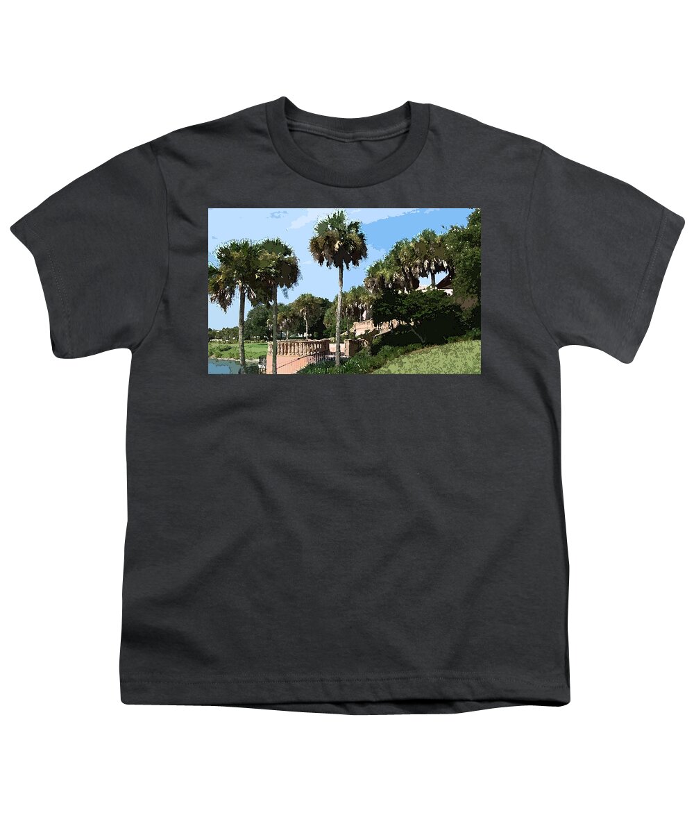 Piazza Youth T-Shirt featuring the photograph Hacienda Piazza by James Rentz