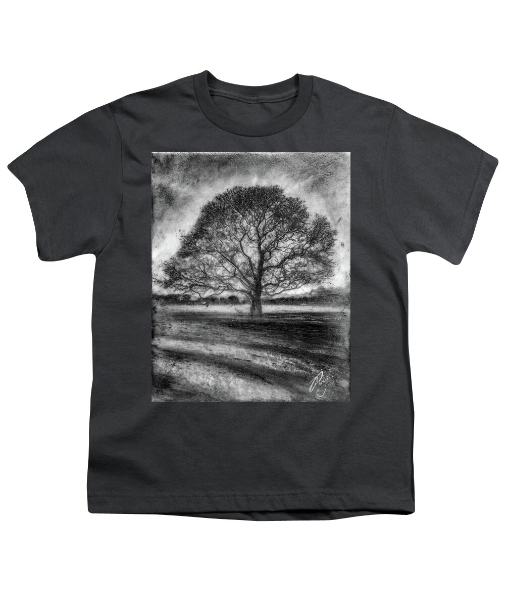 Trees Youth T-Shirt featuring the mixed media Hagley Tree 2 by Roseanne Jones