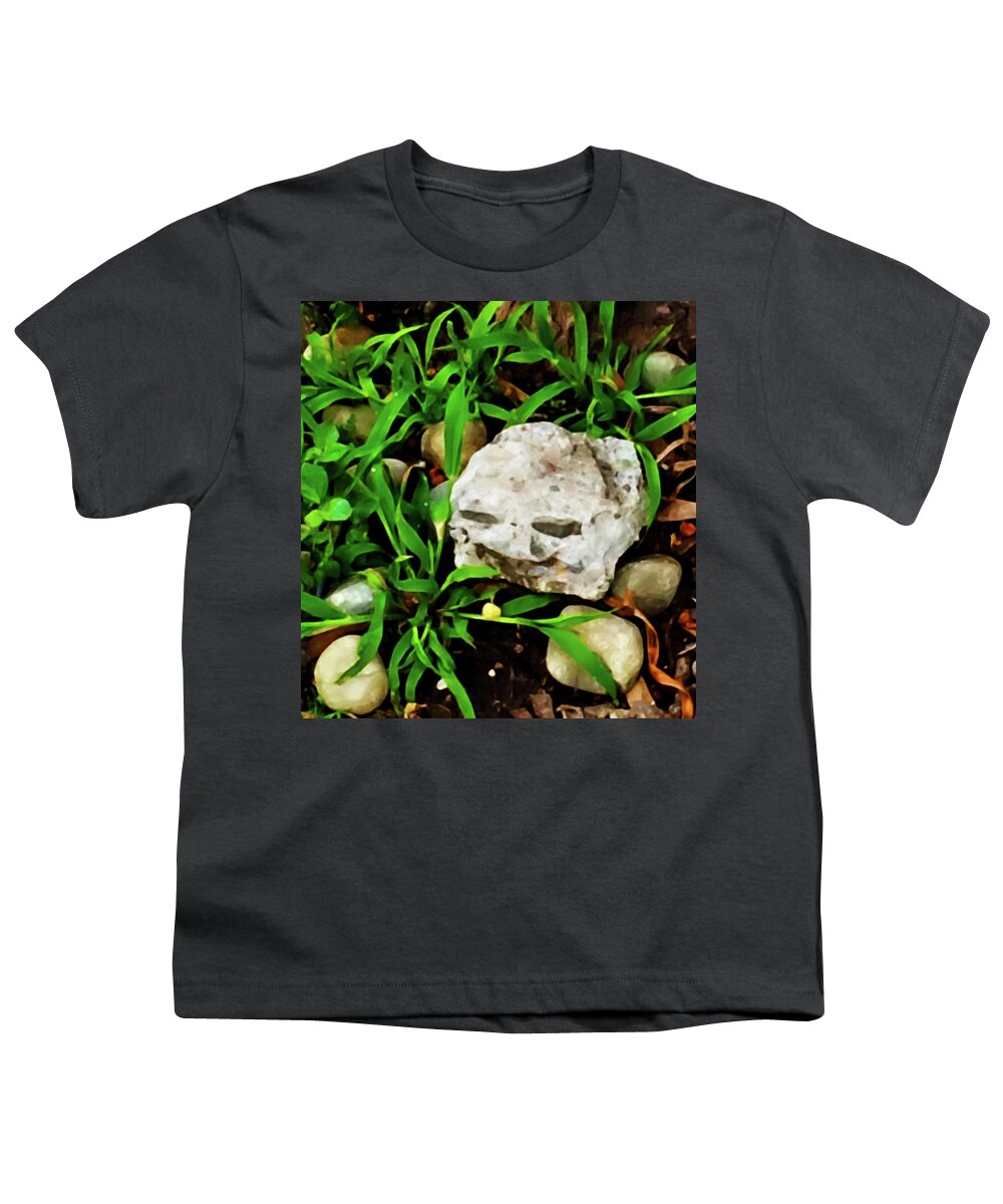 Smile Youth T-Shirt featuring the photograph Haight Ashbury Smiling Rock by Gina O'Brien