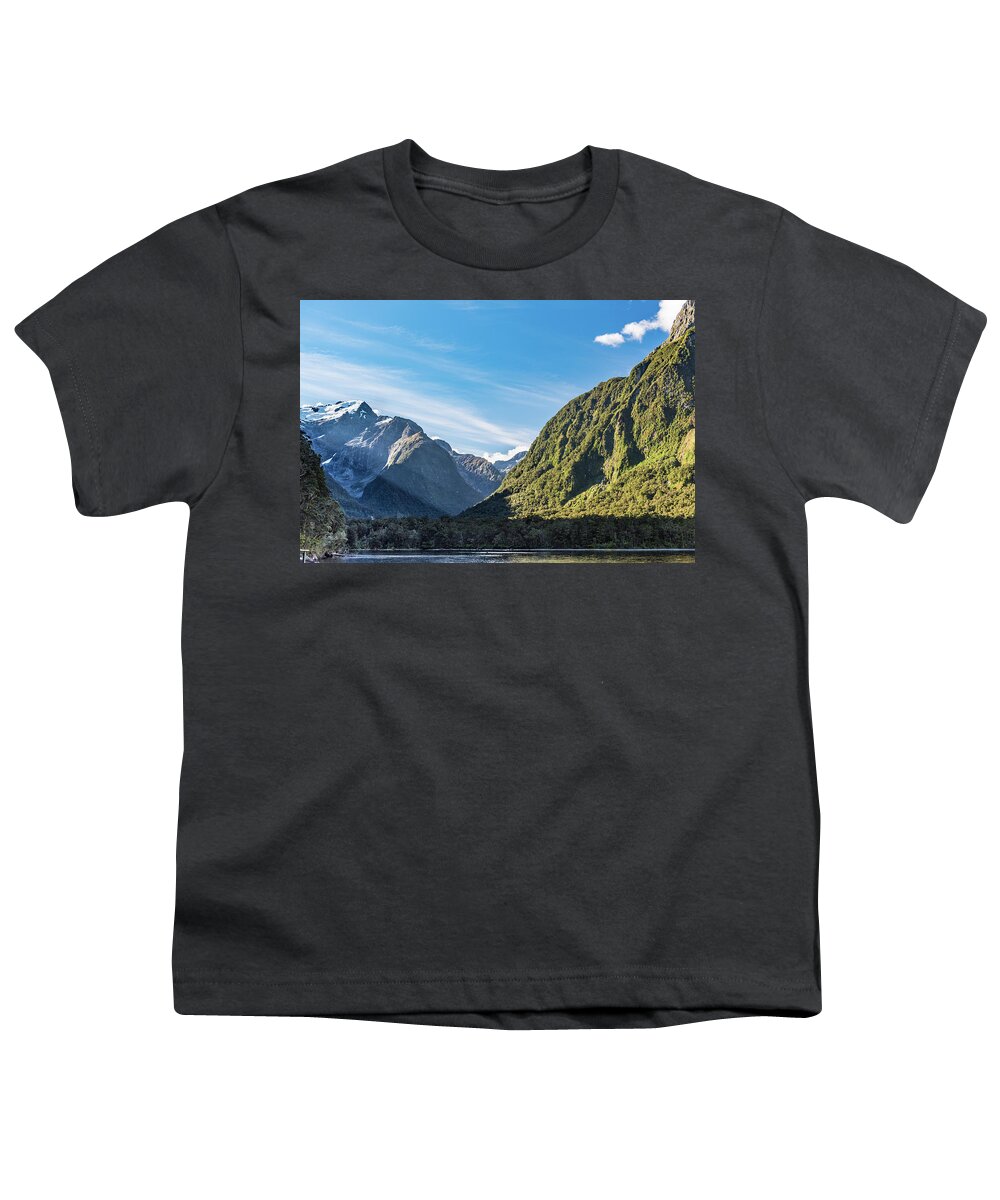 Harrison Cove Youth T-Shirt featuring the photograph Harrison Cove sunlight by Gary Eason
