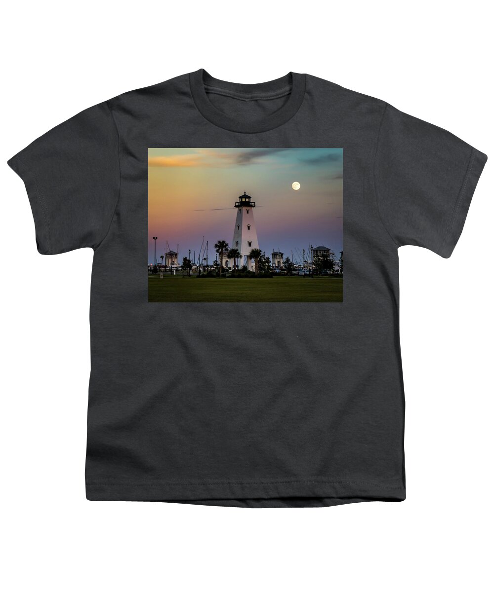 Full Moon Youth T-Shirt featuring the photograph Harvest Moon by JASawyer Imaging