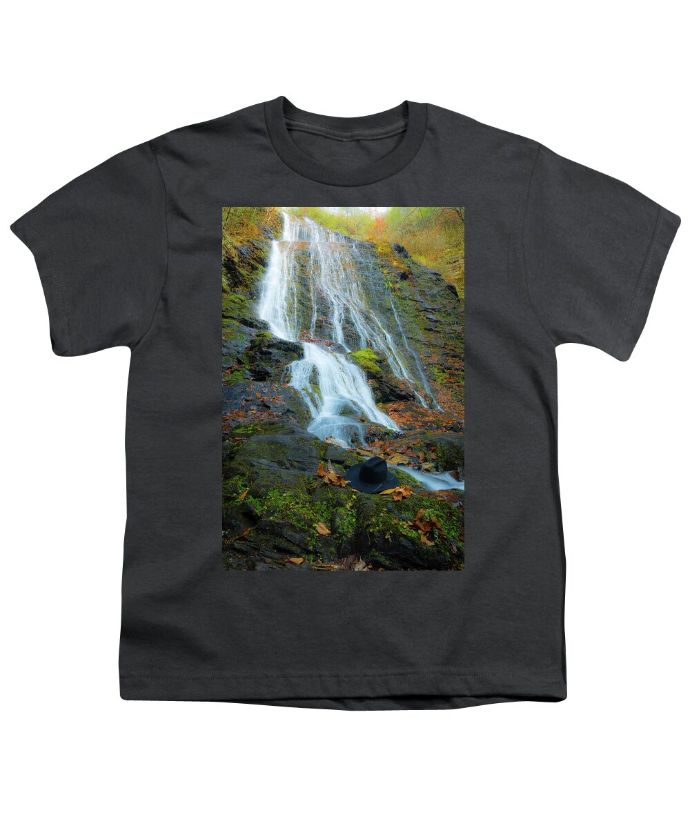 Hat Youth T-Shirt featuring the photograph Hat Falls by George Kenhan