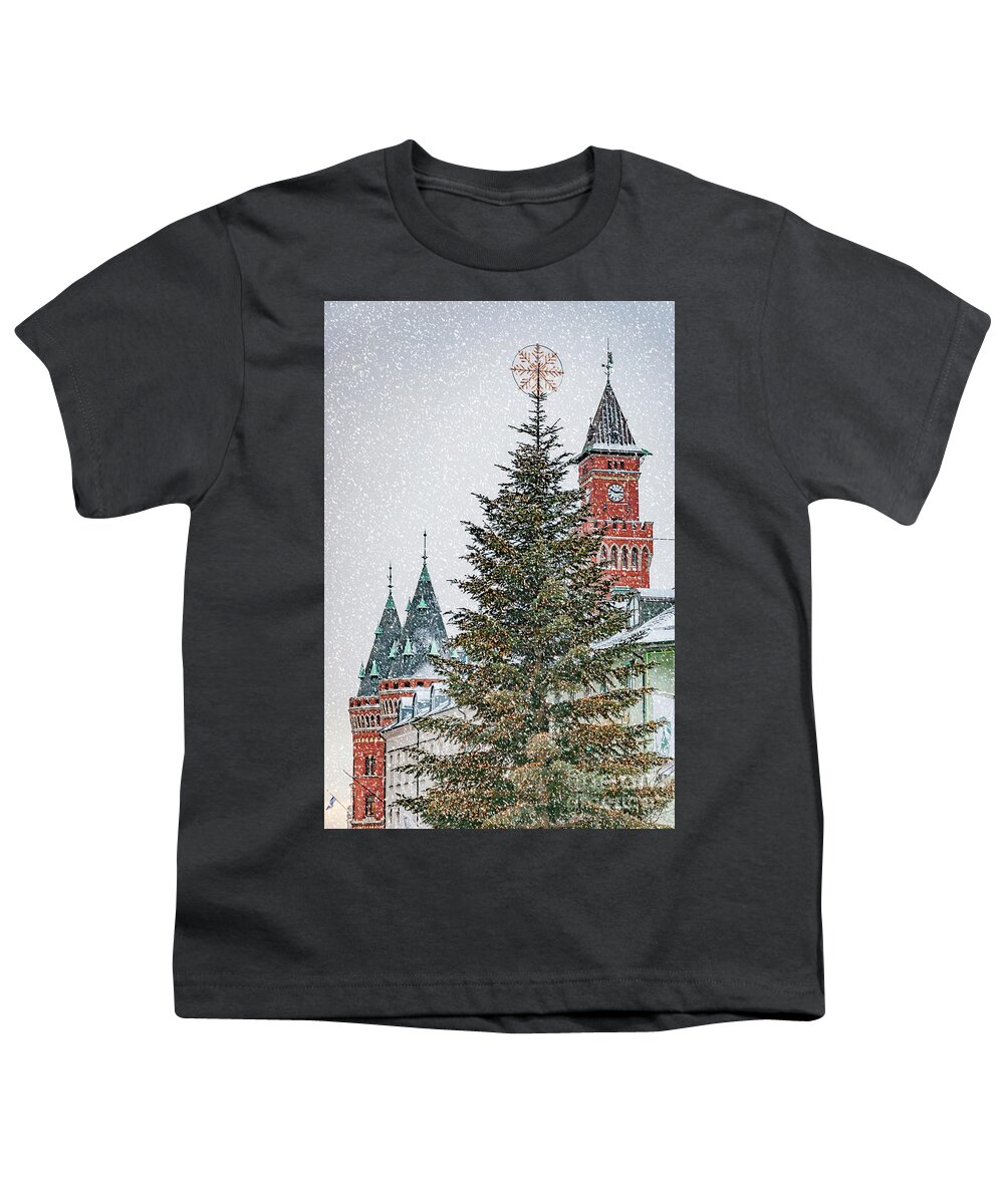 Christmas Youth T-Shirt featuring the photograph Helsingborg Christmas Time by Antony McAulay
