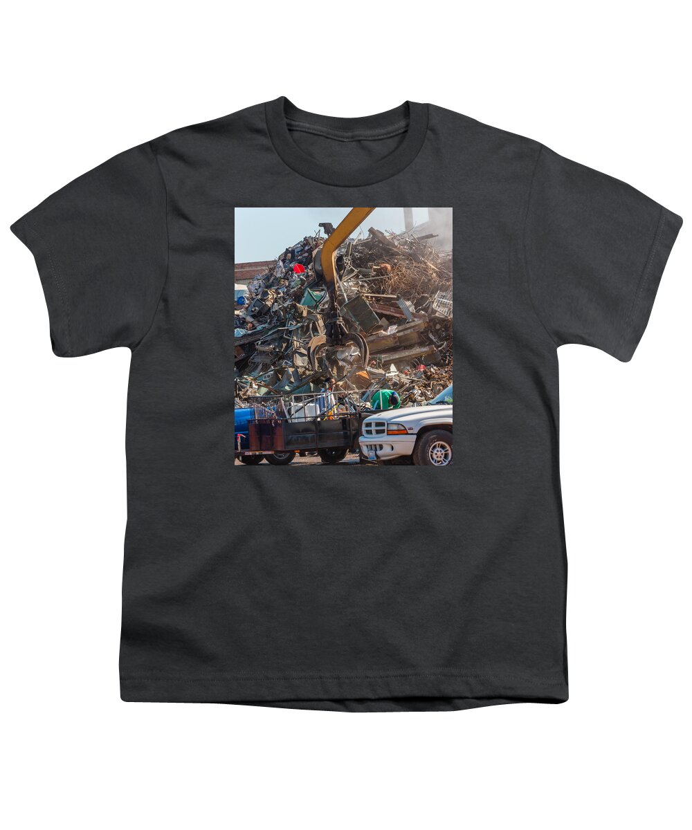 Fine Art Youth T-Shirt featuring the photograph Hey Duck by Charles McCleanon