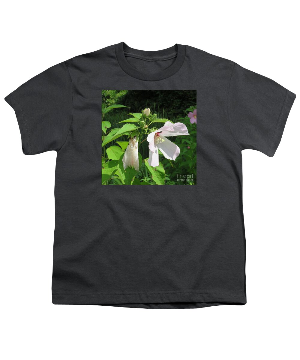 Hibiscus Flower Youth T-Shirt featuring the photograph Hibiscus by B Rossitto