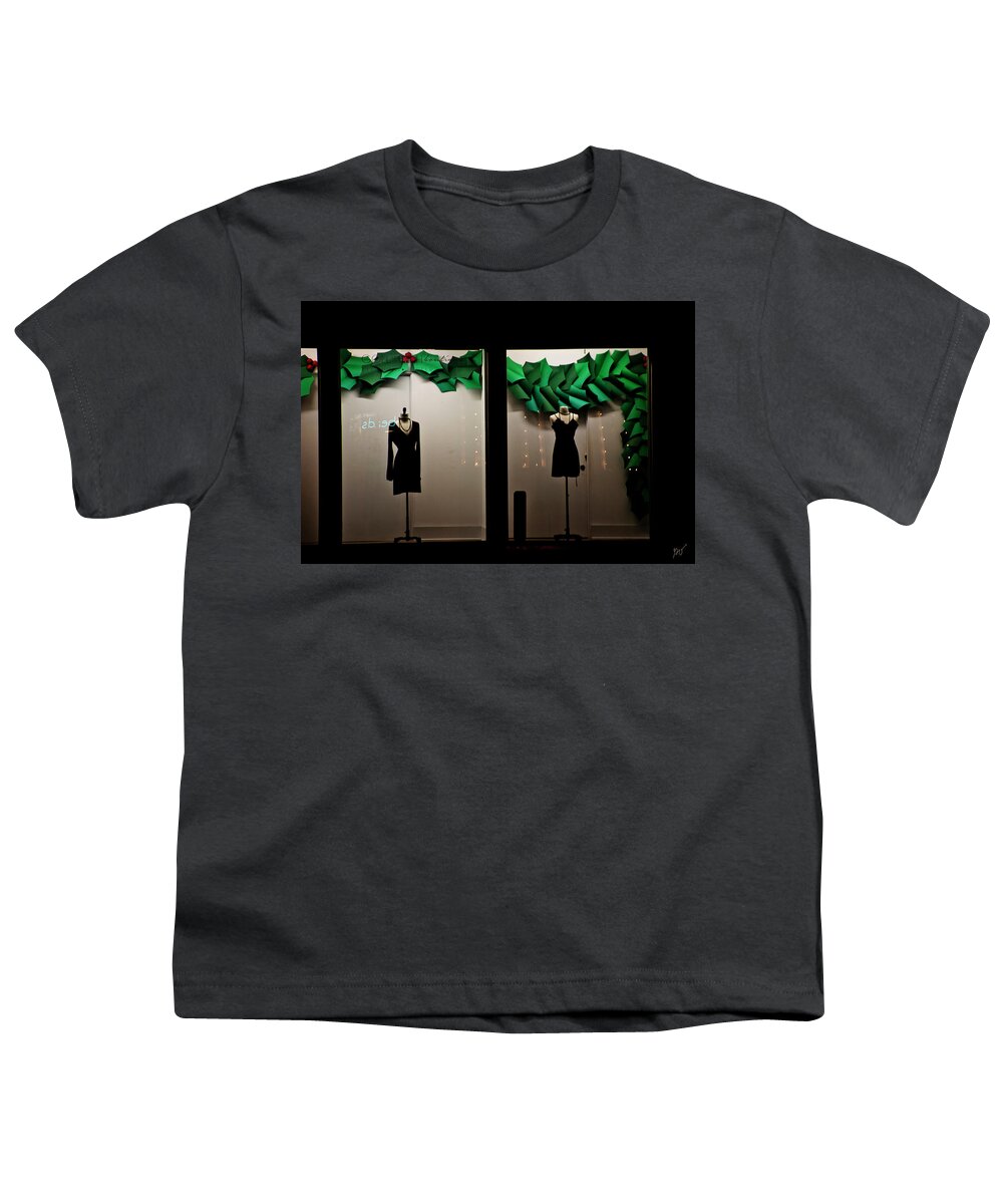 Display Window Youth T-Shirt featuring the photograph Holiday Window Fashion by Gina O'Brien