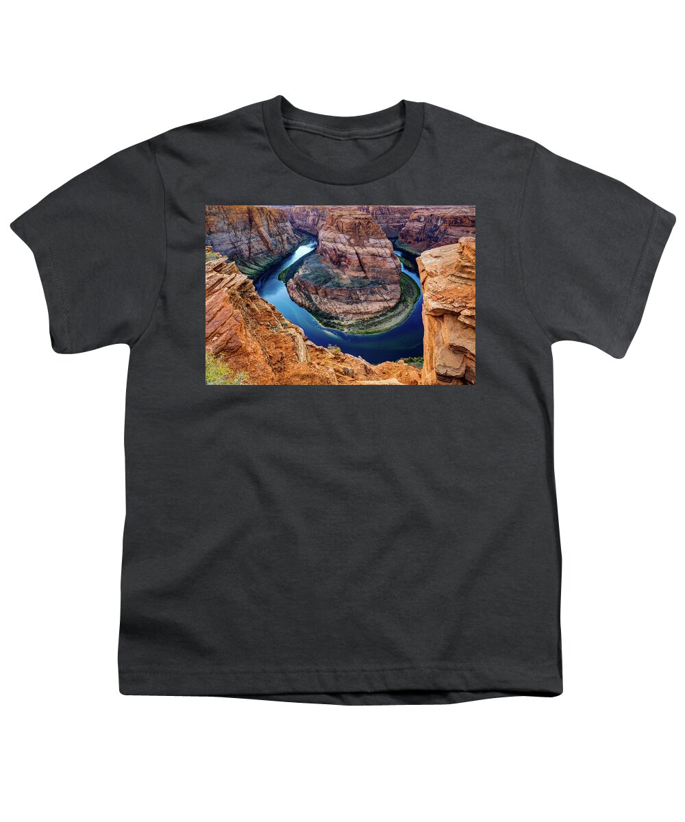 Arizona Youth T-Shirt featuring the photograph Horseshoe Bend by Raul Rodriguez