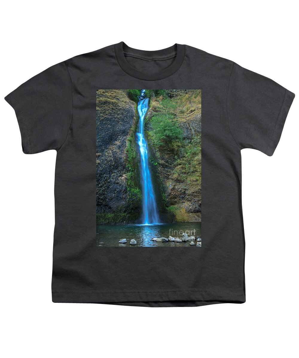 River Youth T-Shirt featuring the photograph Horsetail Falls by Robert Bales