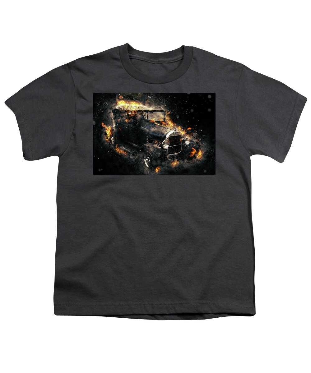 Car Youth T-Shirt featuring the photograph Hot Hotrod by Keith Hawley