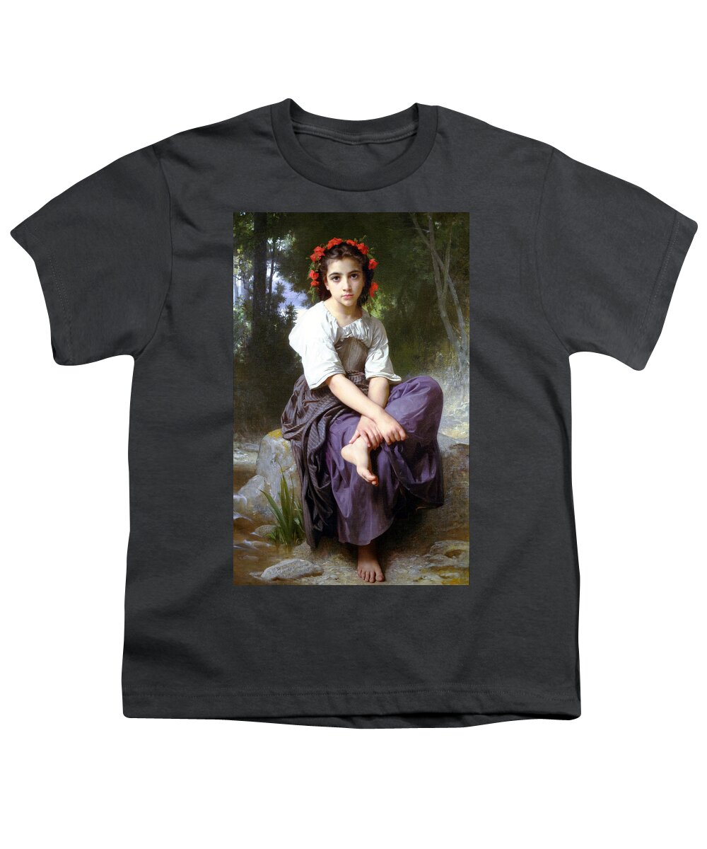 William-adolphe Bouguereau - Huge Youth T-Shirt featuring the painting Huge by William-Adolphe Bouguereau