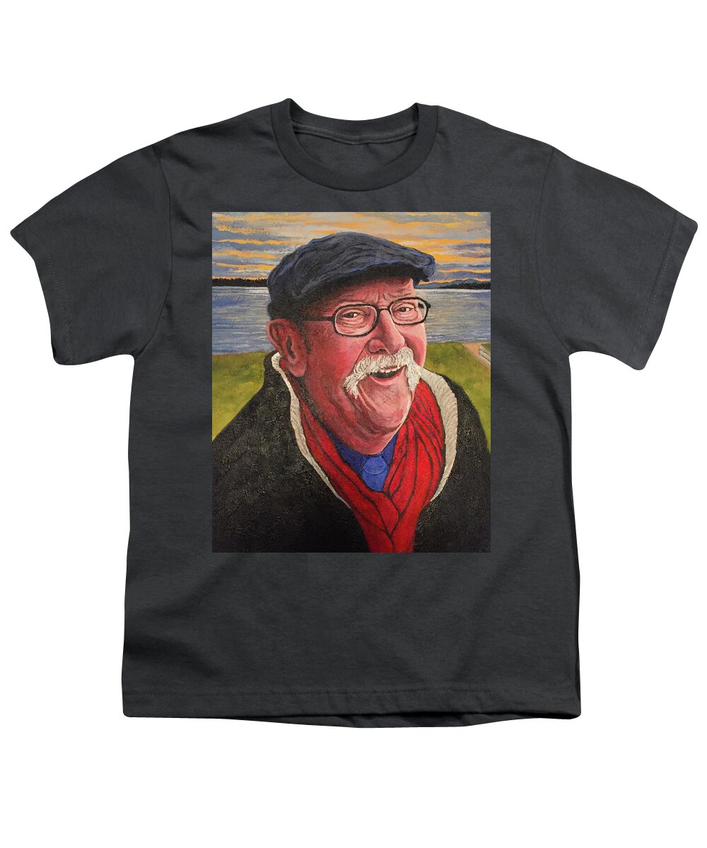 Hugh Hanson Davidson Youth T-Shirt featuring the painting Hugh Hanson Davidson by Tom Roderick