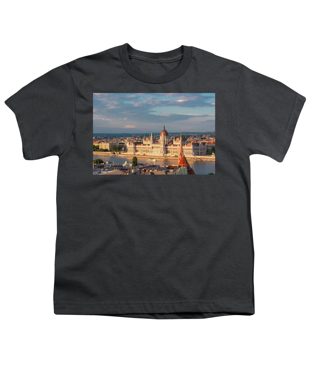 2018 Youth T-Shirt featuring the photograph Hungarian Parliament by Rob Amend