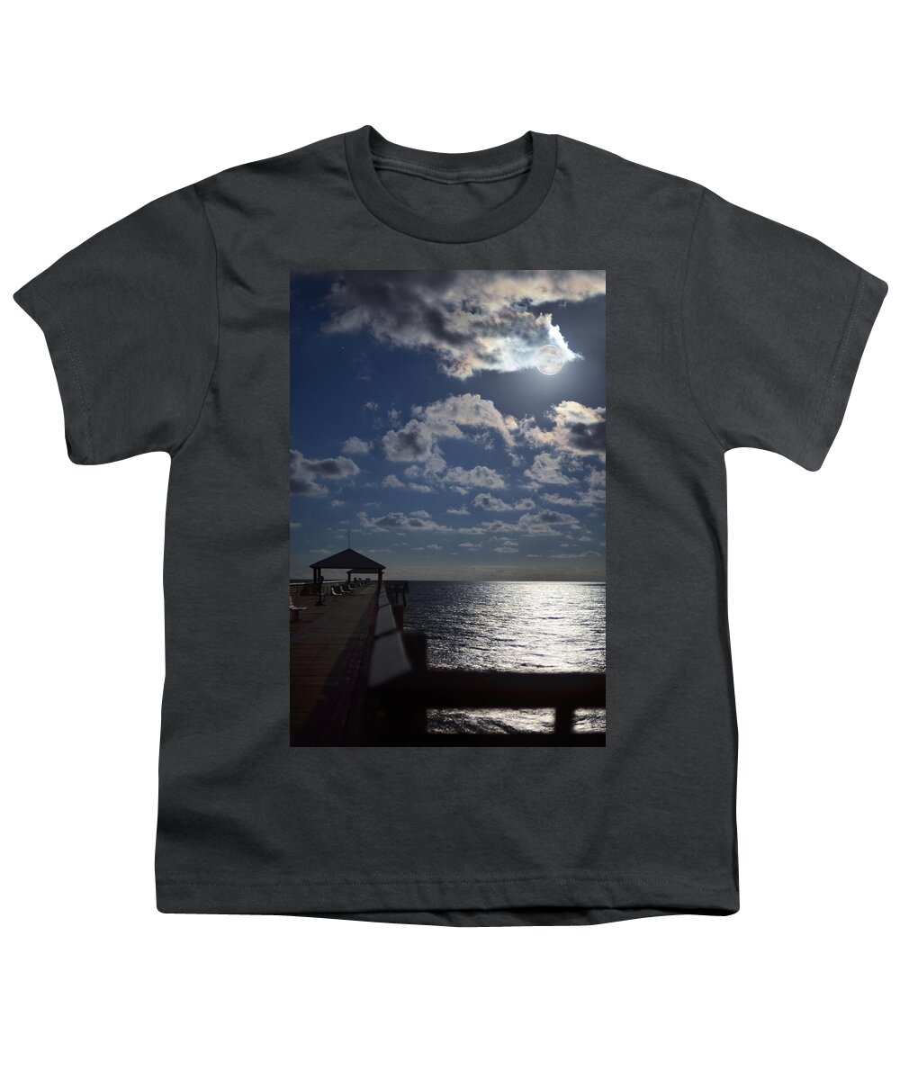 Laura Fasulo Youth T-Shirt featuring the photograph Hunter's Moon by Laura Fasulo