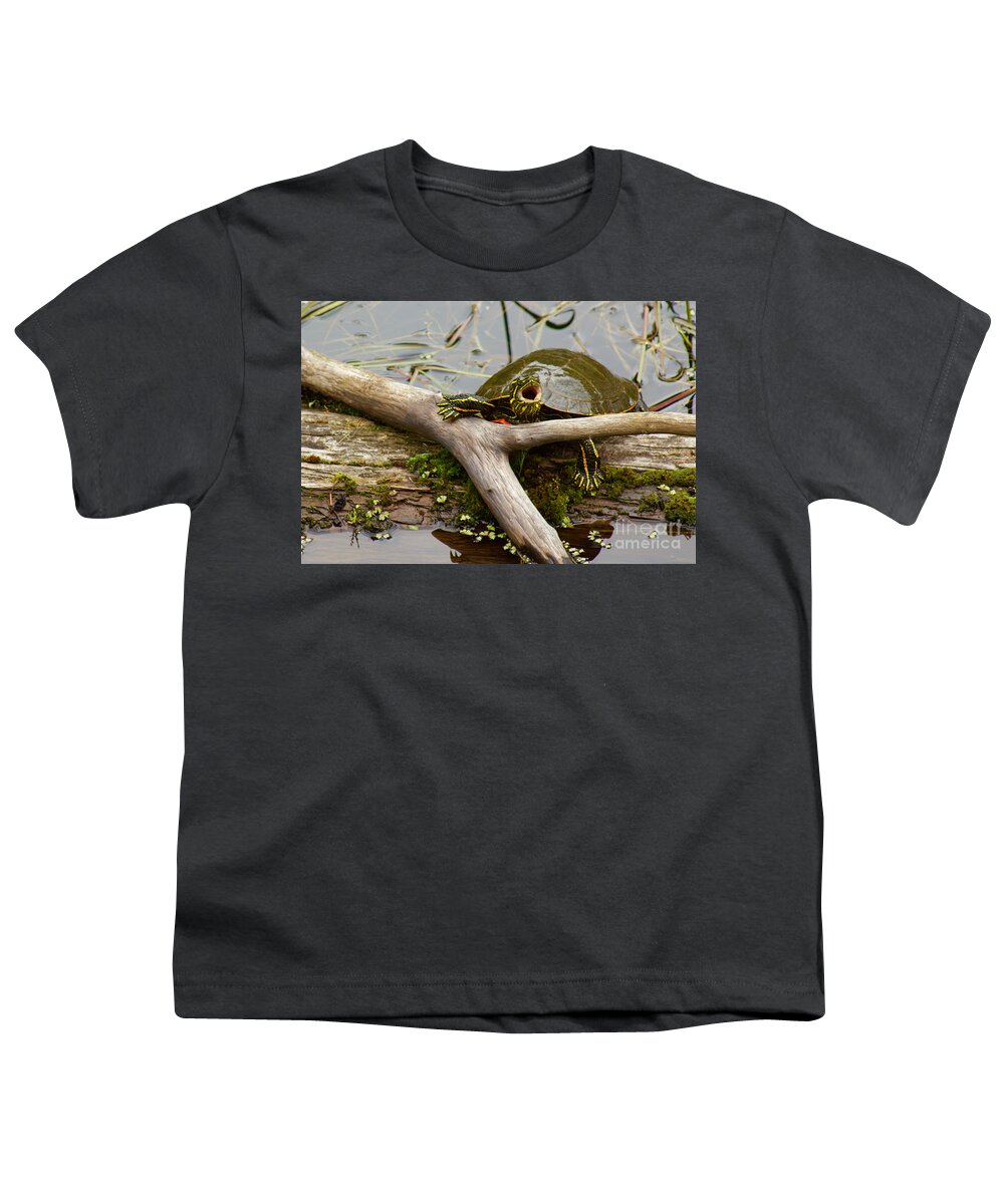 Photography Youth T-Shirt featuring the photograph I Am Turtle, Hear Me Roar by Sean Griffin