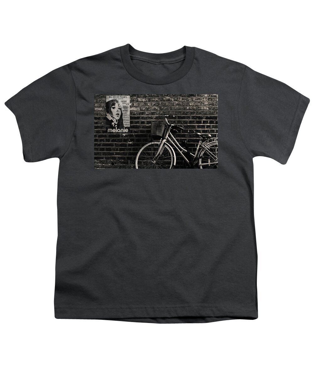 Melanie Youth T-Shirt featuring the photograph I Rode My Bicycle by Mal Bray