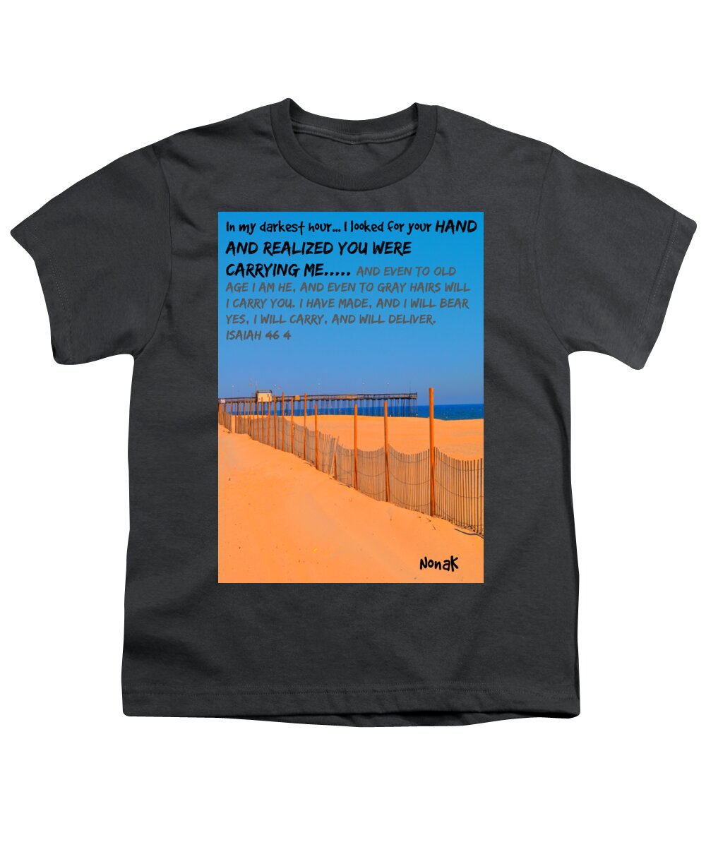 Ocean Youth T-Shirt featuring the photograph I Will Carry YOU by Nona Kumah