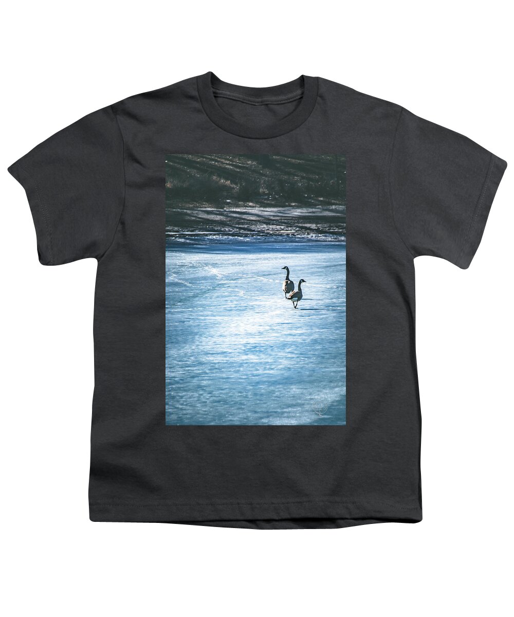 Winter Youth T-Shirt featuring the photograph Ice Walkers by Pamela Williams