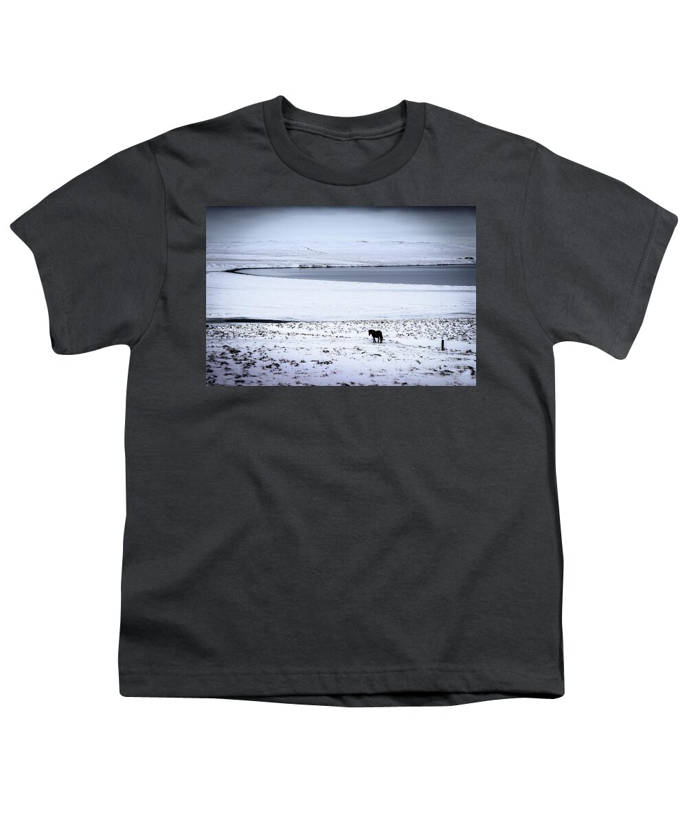 Iceland Youth T-Shirt featuring the photograph Icelandic Horse by Peter OReilly