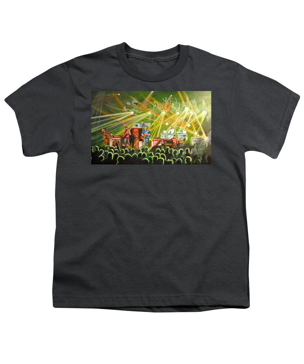 Umphrey's Mcgee Youth T-Shirt featuring the painting In with the Um Crowd by Patricia Arroyo
