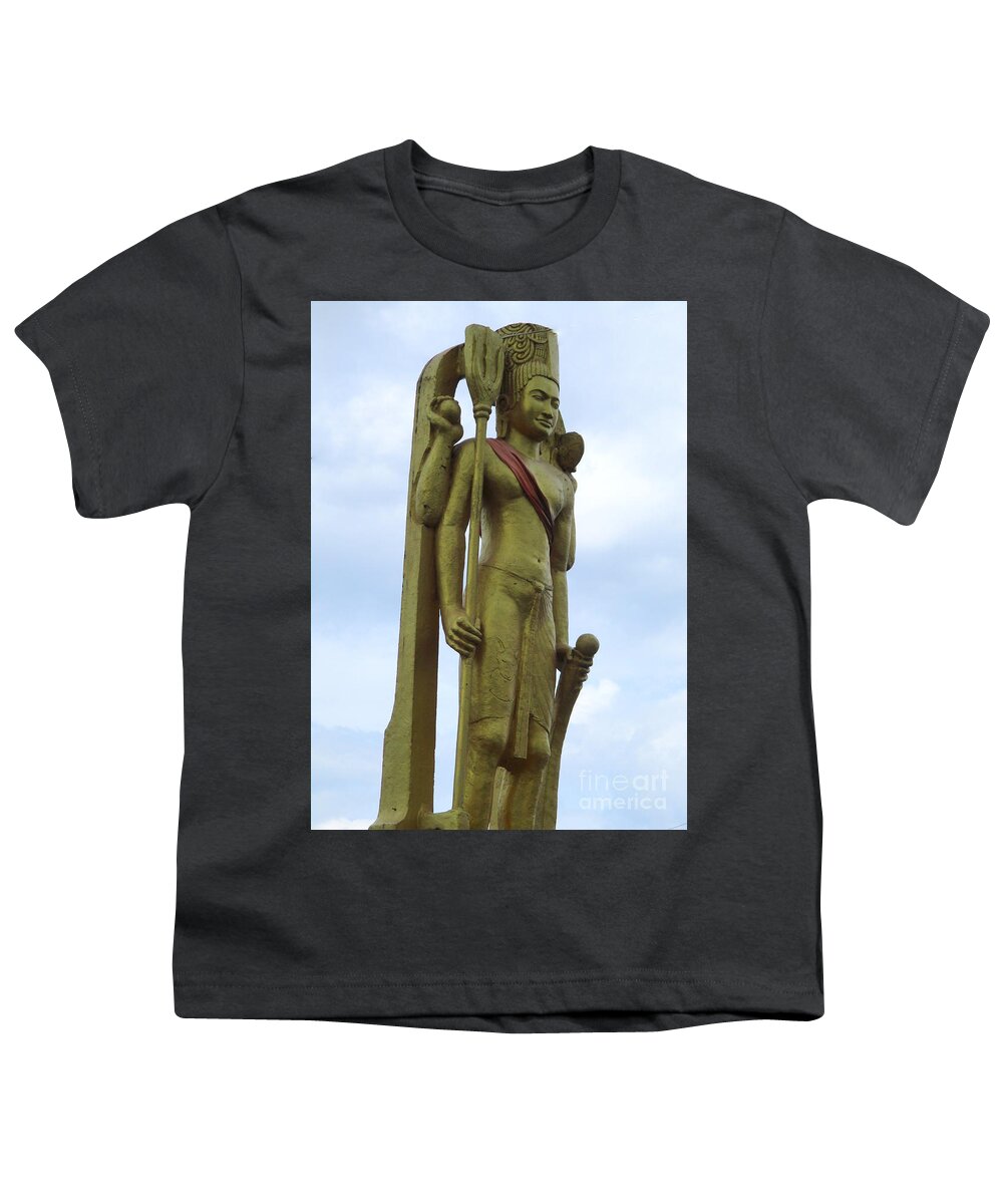 Cambodia Youth T-Shirt featuring the photograph Independence Park 1 by Randall Weidner
