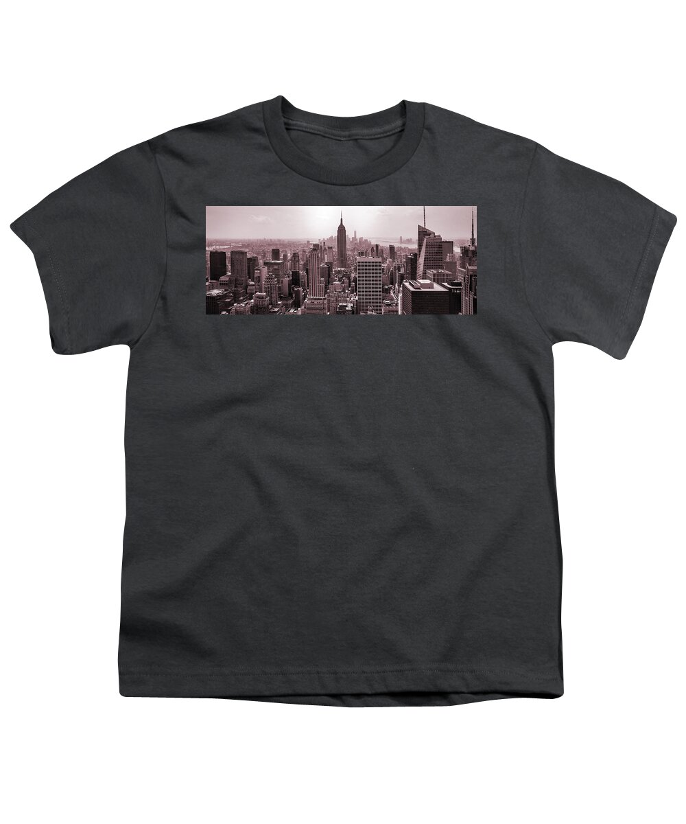 Empire State Building Youth T-Shirt featuring the photograph Iron Scape by Az Jackson