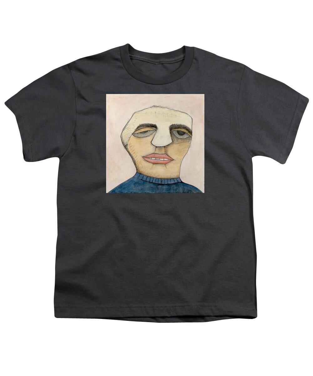 Portraits Youth T-Shirt featuring the painting Jack Jones by Michael Sharber
