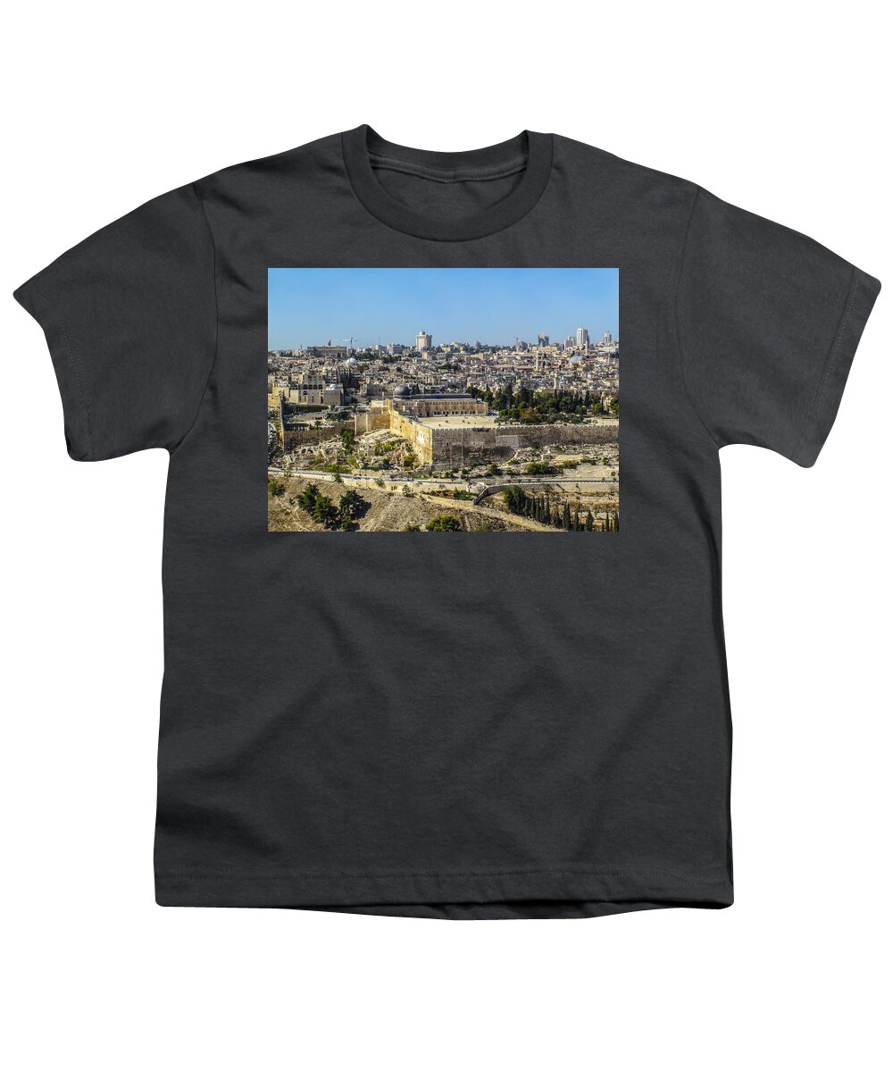 Jerusalem Youth T-Shirt featuring the photograph Jerusalem of Gold by Brian Tada