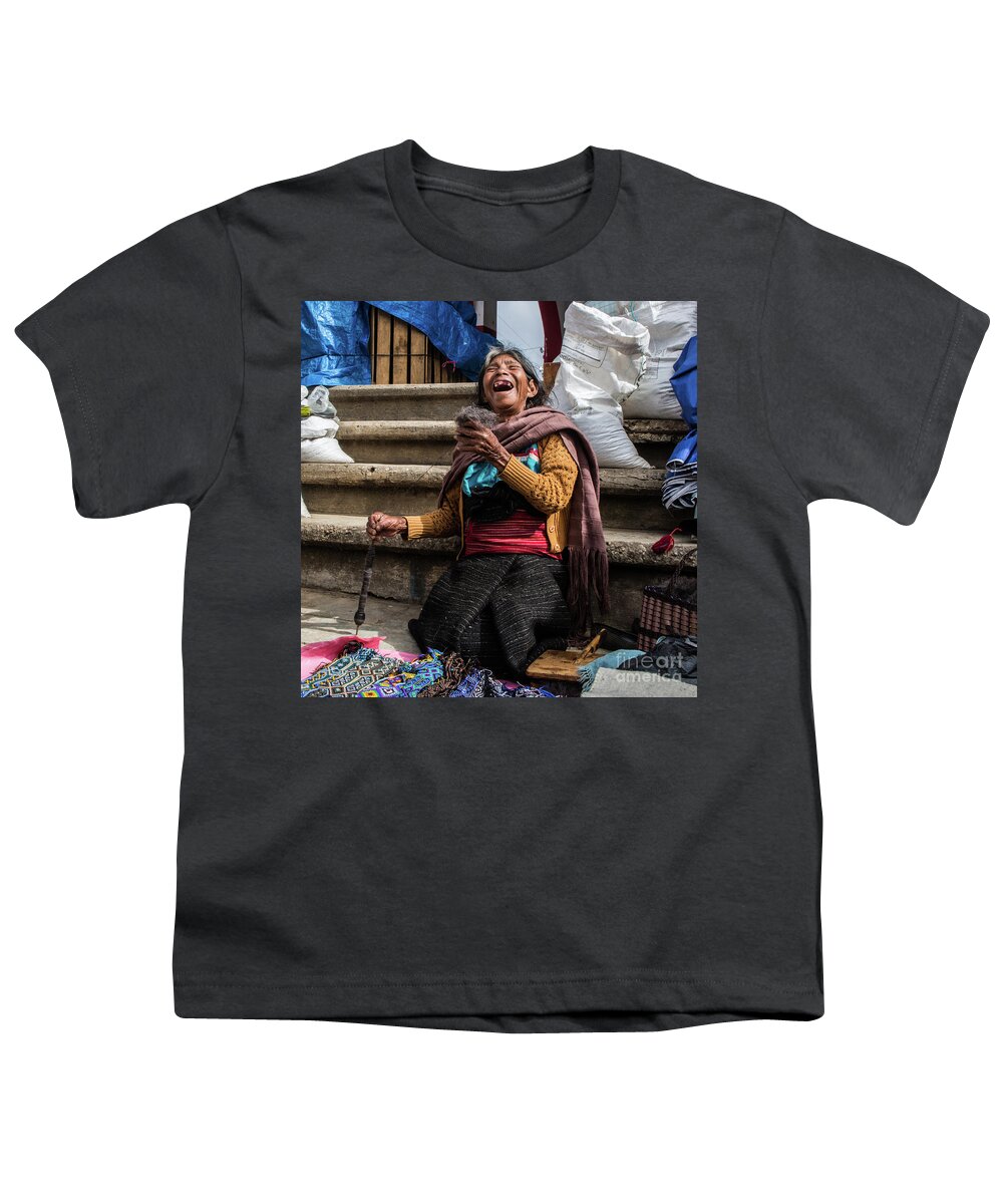 Chiapas Youth T-Shirt featuring the photograph JOY by Kathy McClure