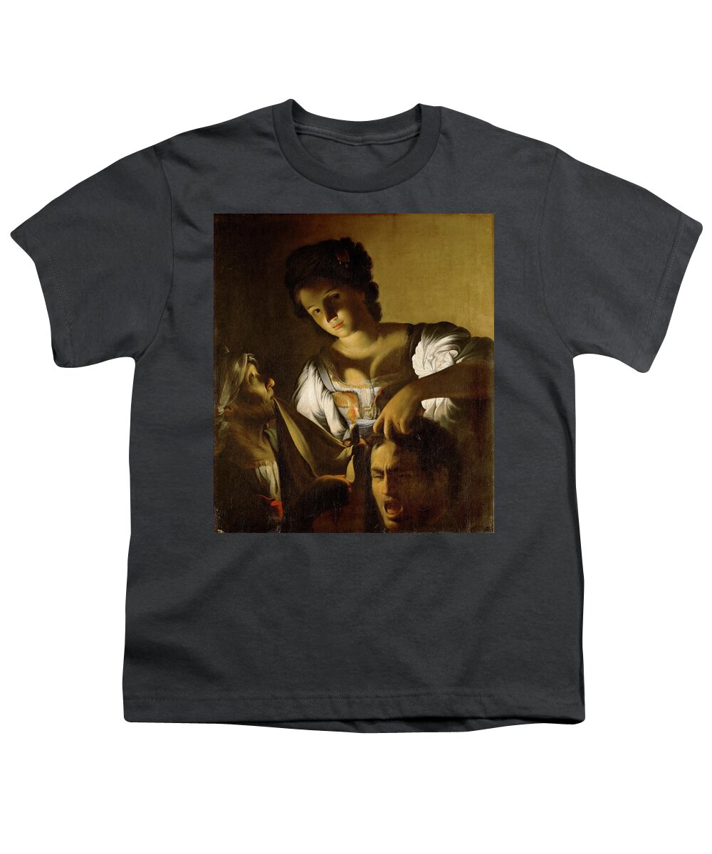 Carlo Saraceni Youth T-Shirt featuring the painting Judith with the Head of Holofernes by Carlo Saraceni
