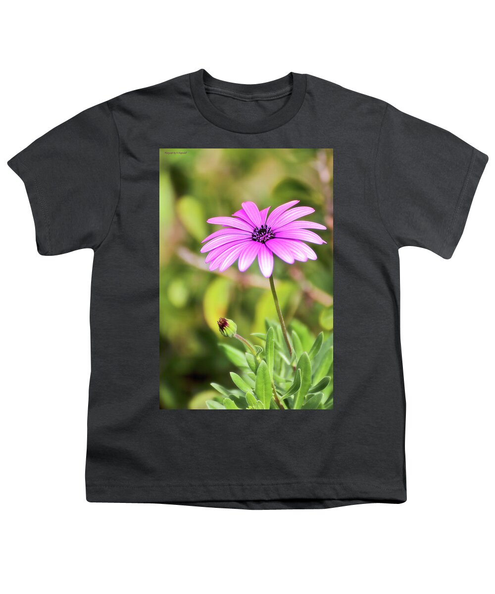 Flower Photography Youth T-Shirt featuring the photograph Just nature 0666 by Kevin Chippindall