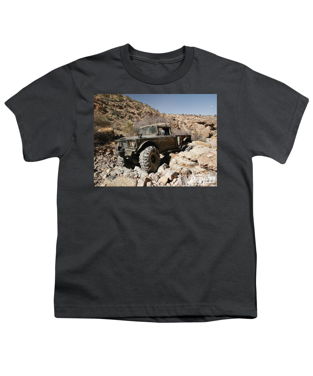 Kaiser Jeep M715 Youth T-Shirt featuring the digital art Kaiser Jeep M715 by Maye Loeser