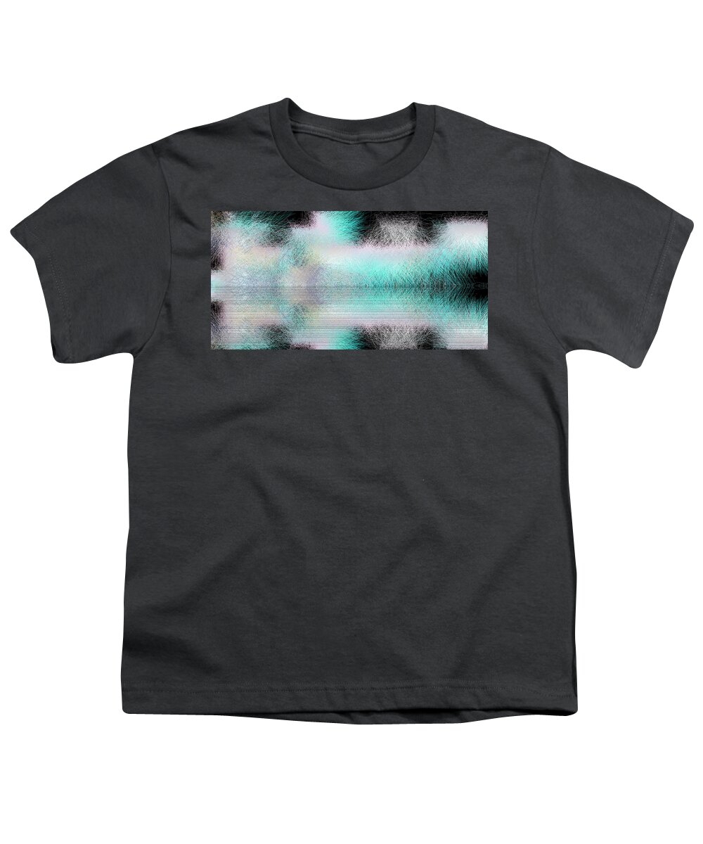 Rithmart Abstract Lines Organic Random Computer Digital Shapes Abstract Algorithm Colors Drawn Light Number Random Recursive Shapes Small Tree Using Youth T-Shirt featuring the digital art L23-182 by Gareth Lewis