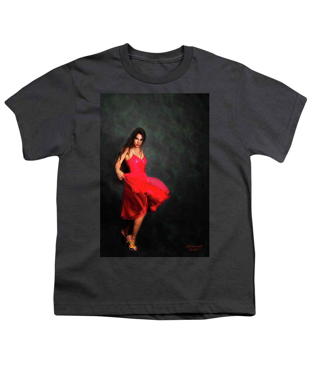 Fine Art Photography Youth T-Shirt featuring the photograph La Cumbia ... by Chuck Caramella